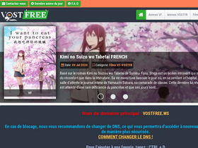 'vostfree.com' screenshot
