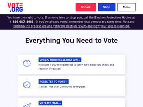 'vote.org' screenshot