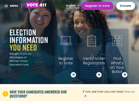 'vote411.org' screenshot