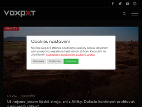 'voxpot.cz' screenshot
