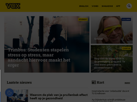 'voxweb.nl' screenshot