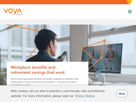 'advisors.voya.com' screenshot