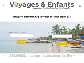'voyagesetenfants.com' screenshot