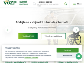 'vozp.cz' screenshot