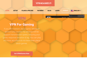 'vpn4games.com' screenshot