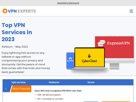 'vpnexperts.com' screenshot