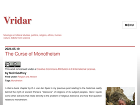 'vridar.org' screenshot