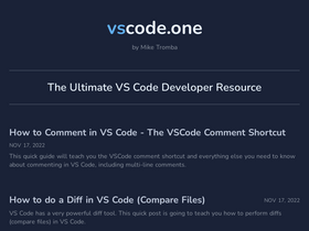 'vscode.one' screenshot