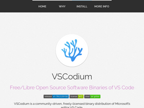 'vscodium.com' screenshot