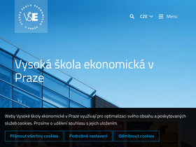 'vse.cz' screenshot