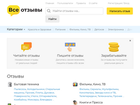'vseotzyvy.ru' screenshot