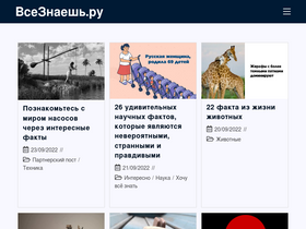 'vseznaesh.ru' screenshot