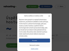 'vshosting.cz' screenshot