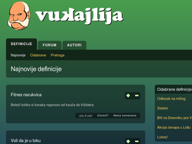 'vukajlija.com' screenshot