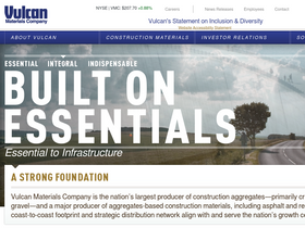 'vulcanmaterials.com' screenshot