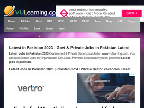 'vulearning.com' screenshot