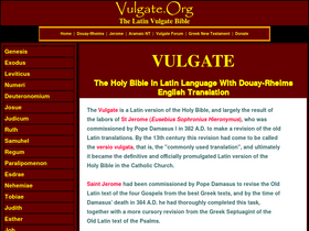 'vulgate.org' screenshot