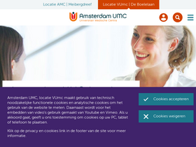 'vumc.nl' screenshot
