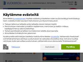 'vuokraovi.com' screenshot