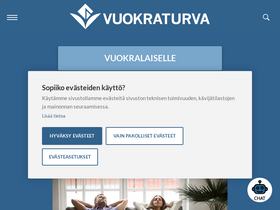 'vuokraturva.fi' screenshot