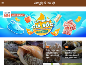 'vuongquocloaivat.com' screenshot