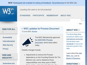 'w3.org' screenshot