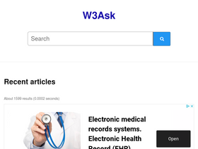 'w3ask.com' screenshot