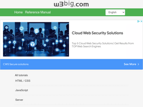 'w3big.com' screenshot