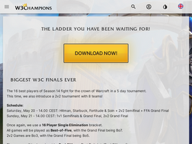 'w3champions.com' screenshot