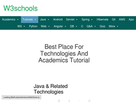 'w3schools.blog' screenshot