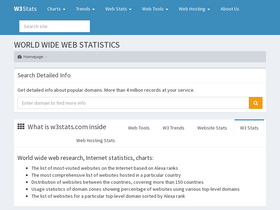 'w3stats.com' screenshot