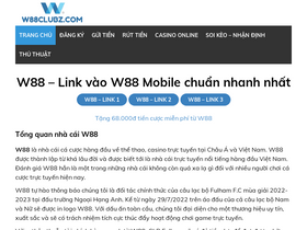 'w88clubz.com' screenshot