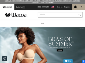 'wacoal-america.com' screenshot