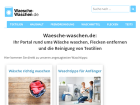 'waesche-waschen.de' screenshot