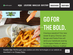 'wahlburgers.com' screenshot