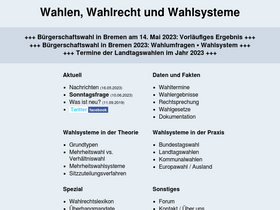 'wahlrecht.de' screenshot