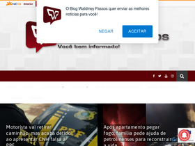 'waldineypassos.com.br' screenshot