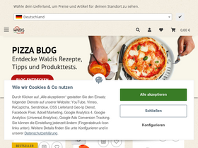 'waldispizza.de' screenshot