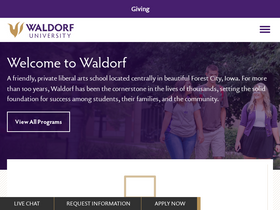 'waldorf.edu' screenshot
