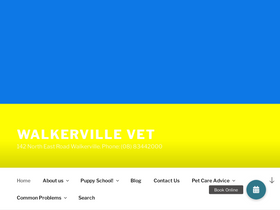 'walkervillevet.com.au' screenshot