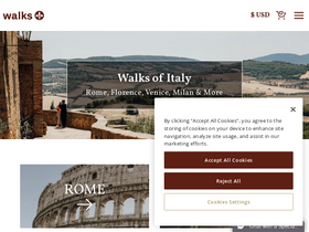 'walksofitaly.com' screenshot