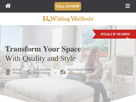 'wallbedsbywilding.com' screenshot