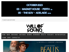 'wallofsoundau.com' screenshot