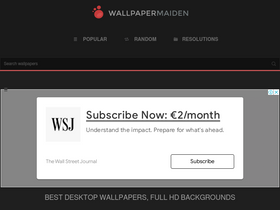 'wallpapermaiden.com' screenshot