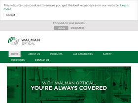 'walmanoptical.com' screenshot