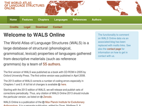 'wals.info' screenshot