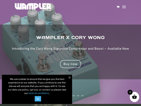'wamplerpedals.com' screenshot