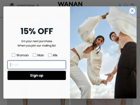 'wananluxury.com' screenshot