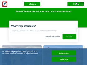 'wandelzoekpagina.nl' screenshot