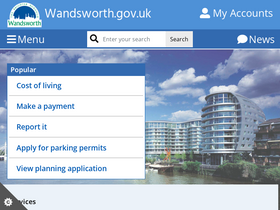 'wandsworth.gov.uk' screenshot